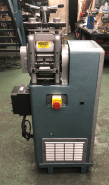 3.3" x 5" IRM #3350, 2-Hi Laboratory Rolling Mill, satin, High Carbon Chromium Alloy Steel, 3 HP AC motor - Image 2
