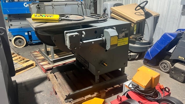 2500 lb. Aronson #HD25A, Welding Positioner w/ Hand Pendant, Forward/Reverse foot pedal, 36" square T-slotted - Image 1