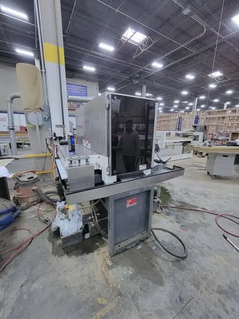 37" x 60" Timesavers #2111-13-0, belt sander, wet collector, 38" passline, 2023 - Image 5