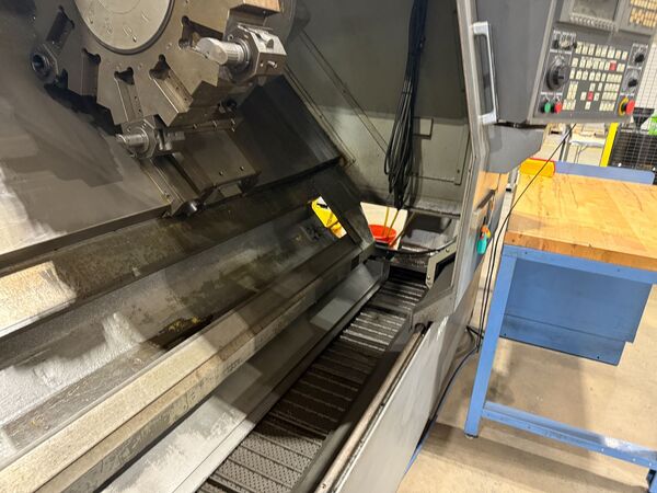 Hyundai Kia #SKT460, CNC Turning Center Lathe, 39.4" machining length, 29.5" swing, 24.8" turning diameter - Image 4