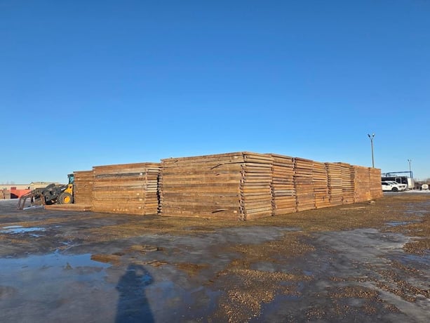 Oilfield Construction Rig Mats, 20' x 96" capacity, Grade B, steel frame - Image 1