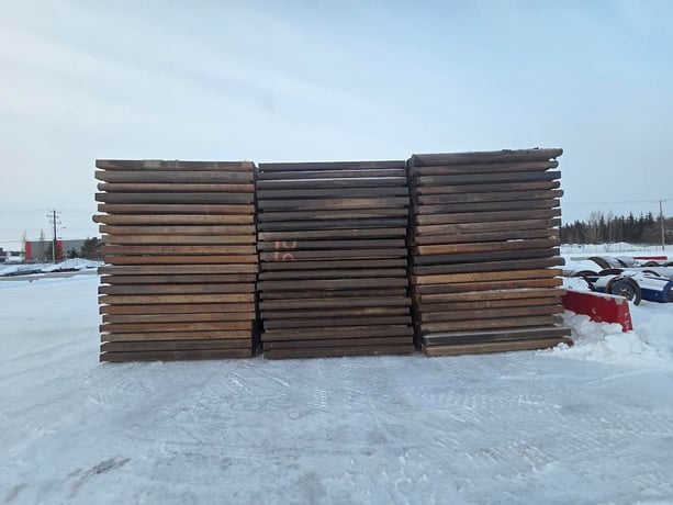Oilfield Construction Rig Mats, 20' x 96" capacity, Grade B, steel frame - Image 4