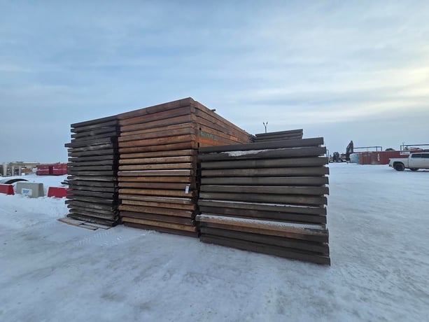 Oilfield Construction Rig Mats, 20' x 96" capacity, Grade B, steel frame - Image 6