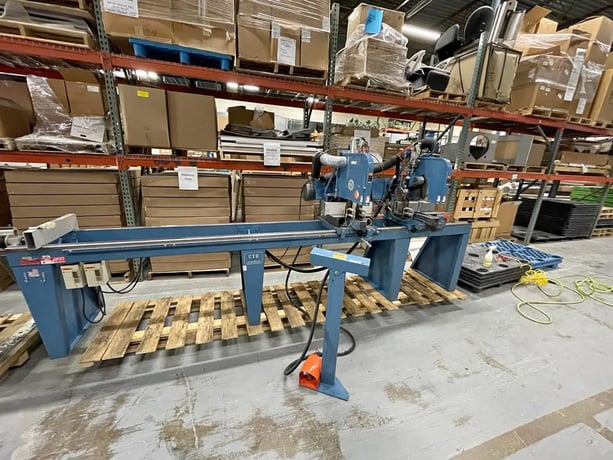 16" CTD #CDM60, Compound Double End Miter Saw, 2800 RPM, dual 3 HP, 4" x 10-1/2" capacity, 1" arbor - Image 2