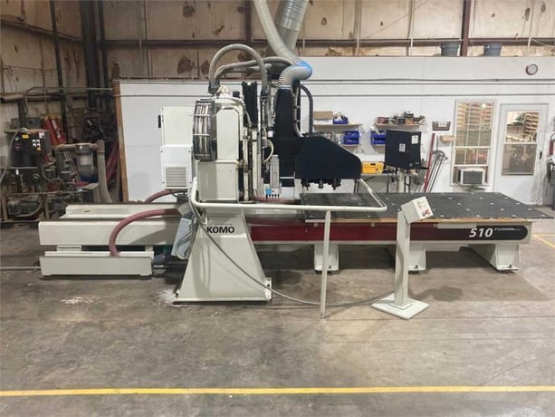 Komo #VR-510-Fusion, CNC Router, 60" x 120" table, 140" X, 84" Y, 15" Z, 16 HP, 24,000 RPM, 15-position tool - Image 3