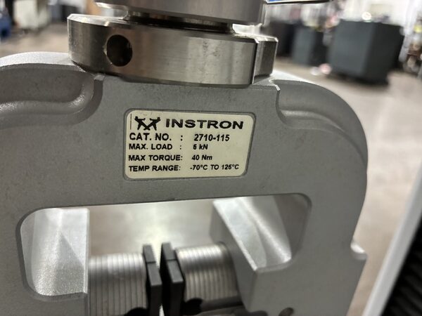 1125 lbf (5kN) Instron #34TM-5, Tensile Tester, 44" tension testing opening, 16.5" x 5" table, 44" testing - Image 10