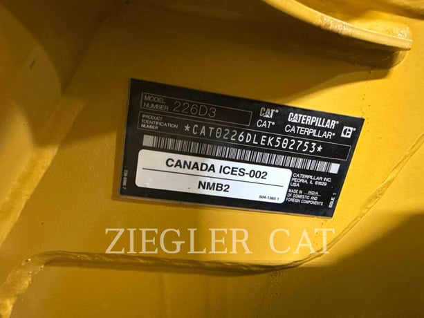 Cat 226D3, Skid Steer Loader, 235 hours, S/N: EK502753, 2024 - Image 8