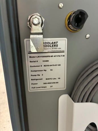 10 Ton, Koolant Koolers #LKV10000PR-NF-AT-FILT-SI, chiller, R407c refrigerant - Image 6
