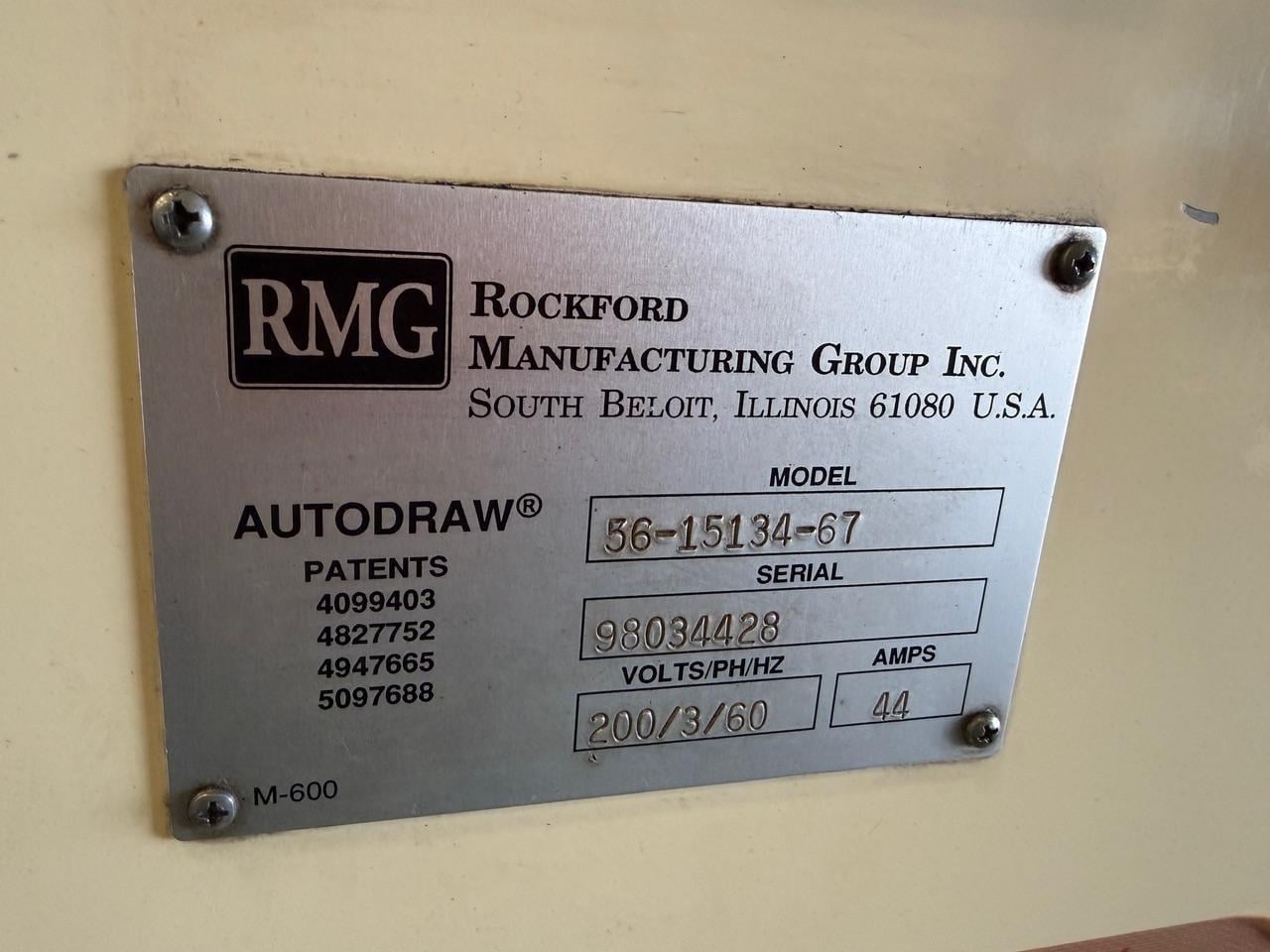 RMG #56-15134-87, High Speed Wire Drawer, 5/16" wire diameter, 20" capstan, 134 FPM, 15 HP, 1998 - Image 2