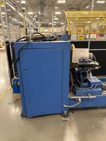Dusenbery #3000-16, Baloney Slitter, 60" roll width, 15" max. roll diameter, 18" blade, Mitsubishi PLC AC - Image 3
