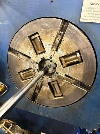 Dusenbery #3000-16, Baloney Slitter, 60" roll width, 15" max. roll diameter, 18" blade, Mitsubishi PLC AC - Image 9