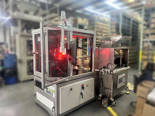 General Inspection #GI-100, Vision Sorting Machine, 600 PPM, 3 camera, 40mm diameter x 150 L parts max - Image 1
