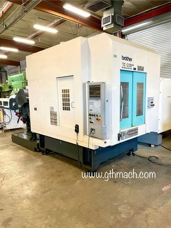 Brother #TC-32B-QT, CNC Tapping Center, 21.7" x 15.7" x 16.3" travel, 26 tool, 10 HP, 16000 RPM, 230 V., thru - Image 1