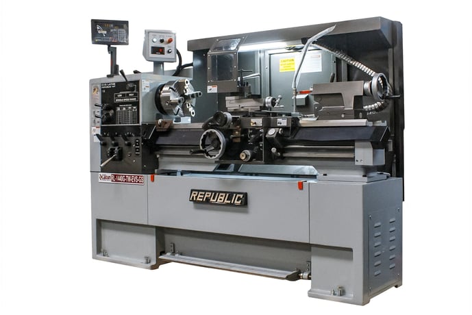 Rpublic Lagun #RL-1440-TW-EVS-GS, Gunsmithing Lathe, 14.2" swing, 8" swing over cross slide, 40" cc, 2.1" - Image 1