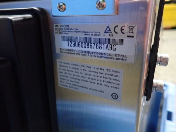 Keyence #MK-U6000, Ink Jet Printer, 100-240 V - Image 6