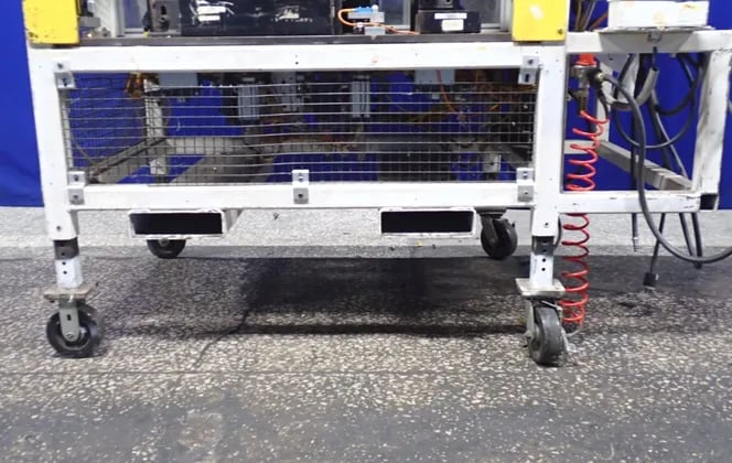 HS Technologies #C-Pillar-Quad-Cab, Assembly Station, w/Digital Display, QPM & Screw Gun, 4-Wheel, 80 psi - Image 1
