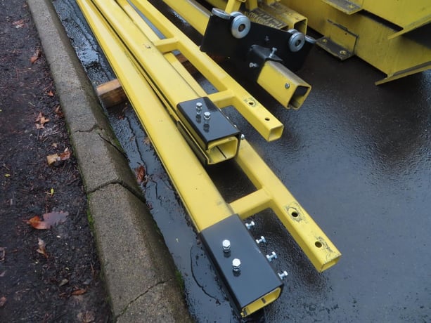 1 Ton, LodeRail #H2000-S-12-10-33-20, overhead bridge crane, 20' Span, 23'-33' runway length, free standing - Image 8