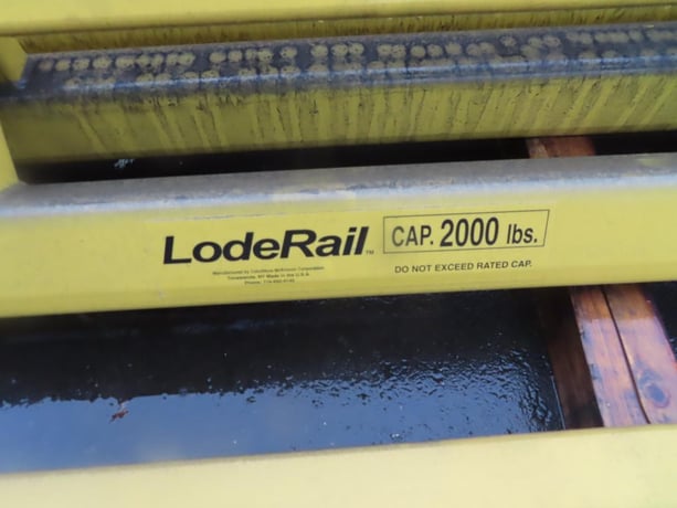 1 Ton, LodeRail #H2000-S-12-10-33-20, overhead bridge crane, 20' Span, 23'-33' runway length, free standing - Image 10