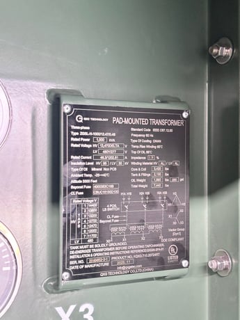 1000 KVA 12470 Primary, 480Y/277 Secondary, Padmount Transformers - Image 2