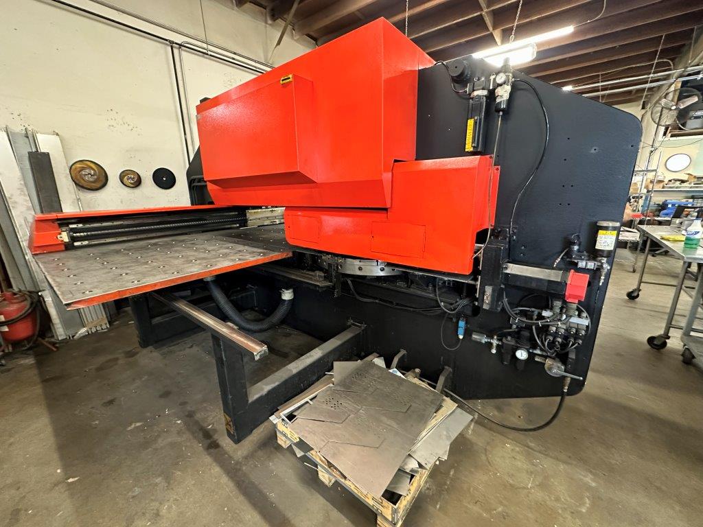 33 Ton, Amada #Pega-357, CNC turret punch, 58 station, 2 automatic index, 2 work clamps, 50" x 70" sheet - Image 4