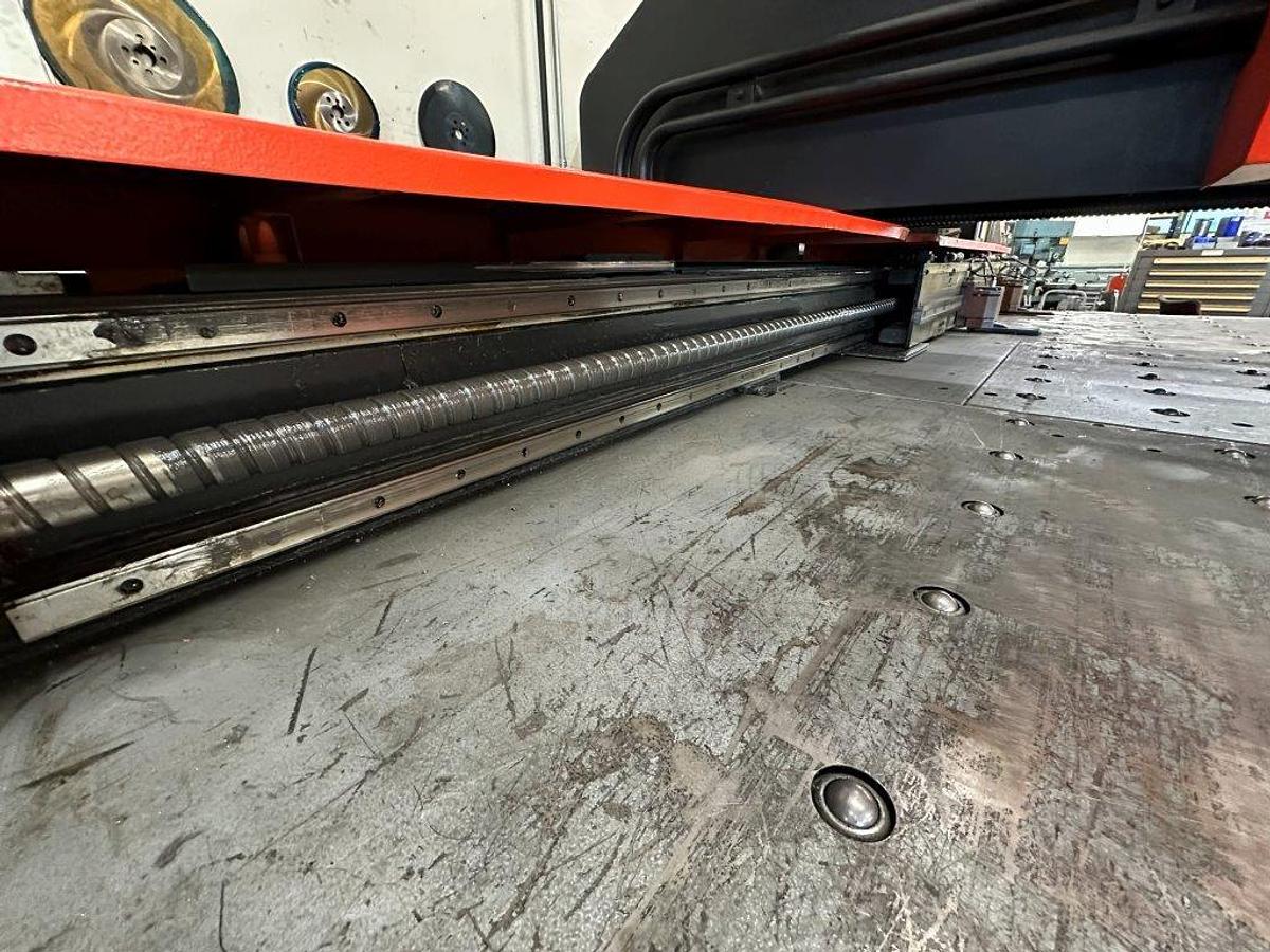 33 Ton, Amada #Pega-357, CNC turret punch, 58 station, 2 automatic index, 2 work clamps, 50" x 70" sheet - Image 5
