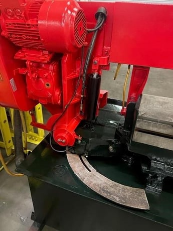 13" x 19.7" Cosen #MH-500M, semi-auto horizontal mitering saw, 13' 7" x 1" x .035" blade, 75-246 FPM, 2007 - Image 3