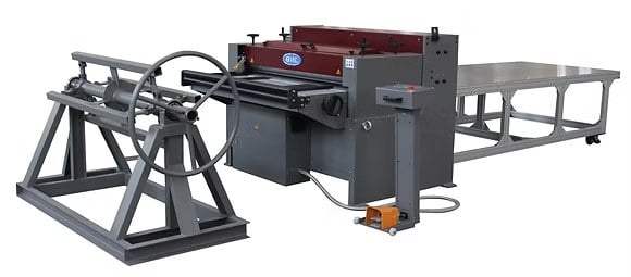 48" x 16" gauge GMC #PS-4816GT, gang type metal slitter, programmable Cut-To-Length line - Image 8