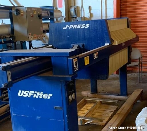 U.S. Filter #800G32-20-10DYLW, Filter J-Press, 135 sq.ft., 21" x 31" x 31" plates, 3,700 PSI Clamp, 2003 - Image 2
