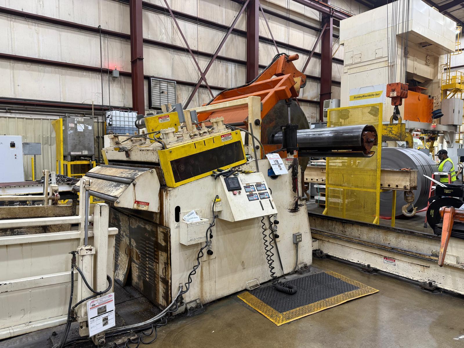 40000 lb. Coe Press Equipment #CPR-PO-400-60 / CPPS-PO-305-60, feed line, 60" W, 3" diameter straightening - Image 2