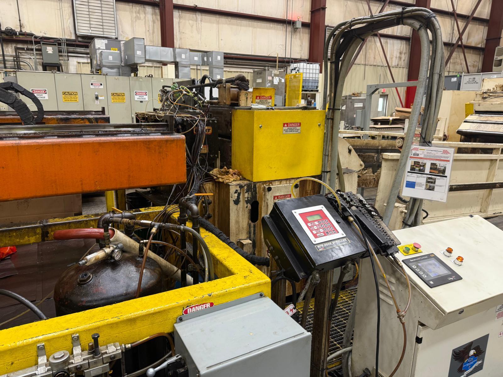40000 lb. Coe Press Equipment #CPR-PO-400-60 / CPPS-PO-305-60, feed line, 60" W, 3" diameter straightening - Image 5