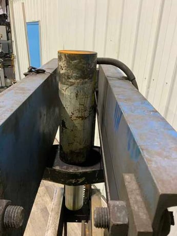 55 Ton, OTC, Hydraulic H-Frame Press, 15" open height, 32" between housings, 6-1/4" stroke, 3" cylinder rod - Image 4
