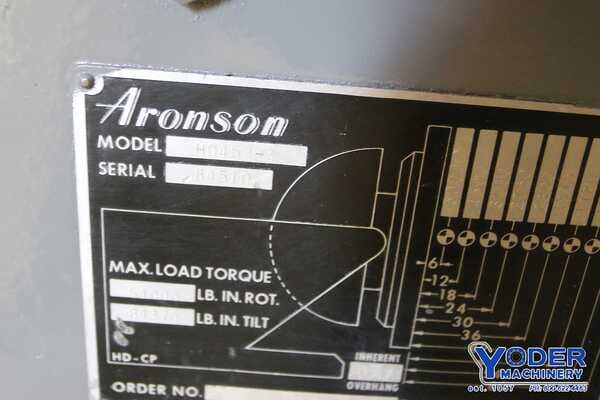 4500 lb. Aronson #HD45B-3, Welding Positioner, 36" x 36" table, 1 HP - Image 7