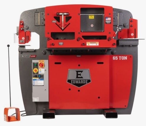Edwards, Ironworker, w/ Powerlink System, 65 Ton, 65000 psi, 1-13/16" stroke, 10" throat, 8-3/4" open - Image 1