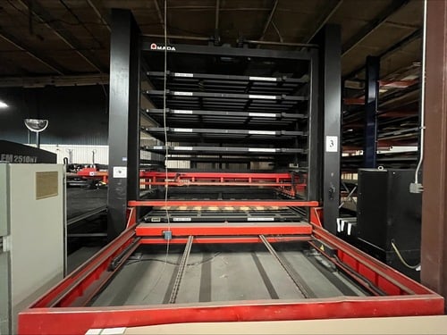 22 Ton, Amada #EM2510NT, Turret Punch, 50" x100", 50" throat, 1.65" stroke, 45 station, 2006 - Image 6
