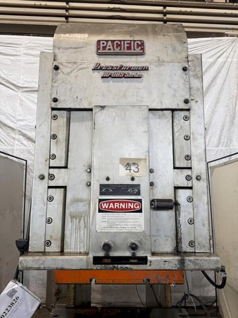 110 Ton, Pacific #110-PF-OBS, hydraulic press, 8.2" stroke - Image 4