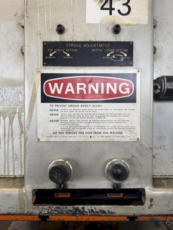 110 Ton, Pacific #110-PF-OBS, hydraulic press, 8.2" stroke - Image 5