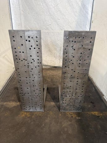 12" x 42" x 24" Drilled & Tapped Angle Plate Set - Image 1