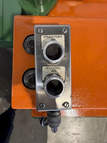 48" x 18" gauge Bradbury Boss, coil straightener, (5) 3" work roll diameter, 36" passline, 80-220 FPM - Image 7