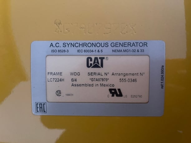 650 KW, Caterpillar #LC7224H, Generator End, 480 Volt, 2022 - Image 5