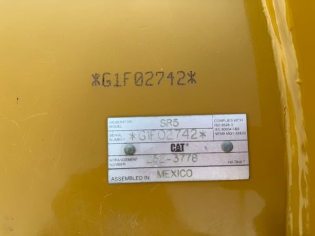 1250 KW, Caterpillar #SR5, Generator End, 1424 Frame, 480 Volt - Image 3