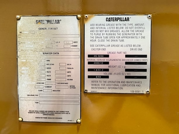 1100 KW, 1800 RPM, Caterpillar #SR4B, Generator End, 696 Frame, 480 Volt - Image 6