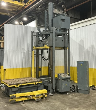 100 Ton, Reis #TUS-160, hydraulic mold spotting & tryout press, 4-post, 39.37" stroke, 41.33" open, 61" W x - Image 2