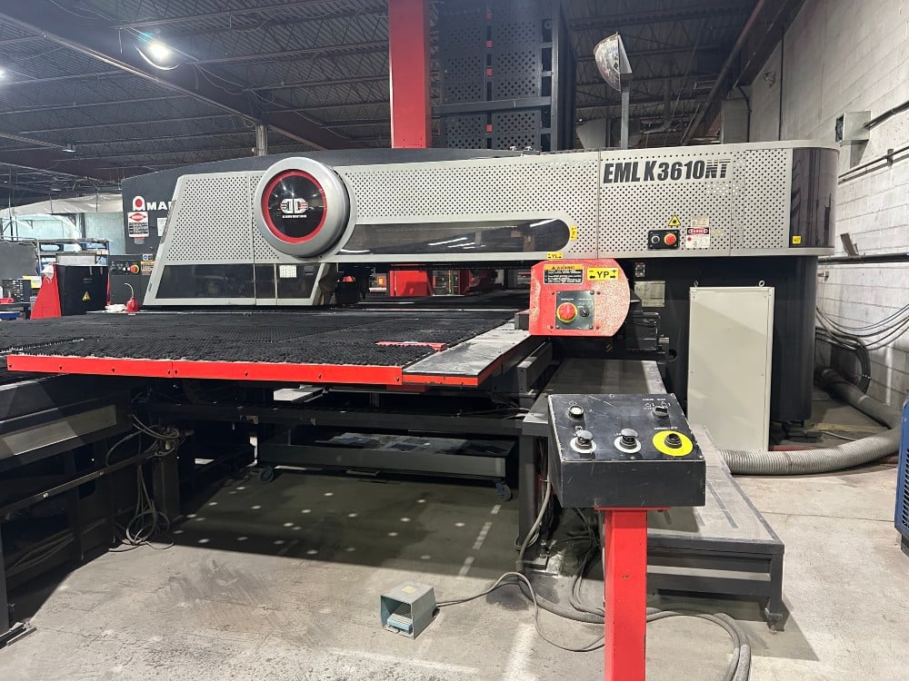 Amada #EMLK3610NT, laser / punch combo, 33 ton, 5' x 10' sheet, 58 station, 4 automatic index, 4000 watt - Image 3
