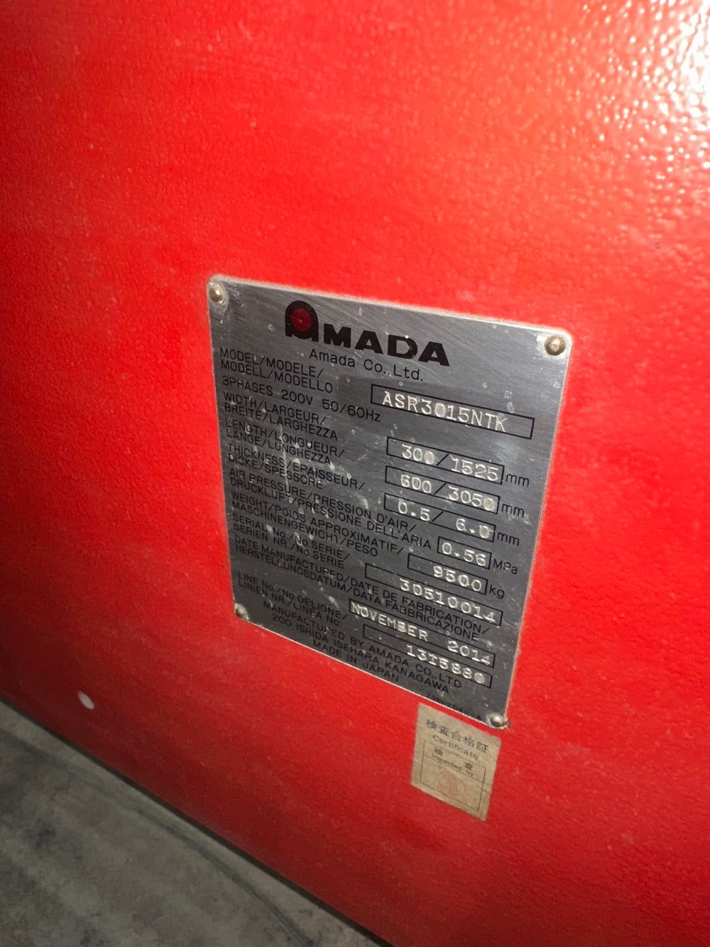 Amada #EMLK3610NT, laser / punch combo, 33 ton, 5' x 10' sheet, 58 station, 4 automatic index, 4000 watt - Image 8