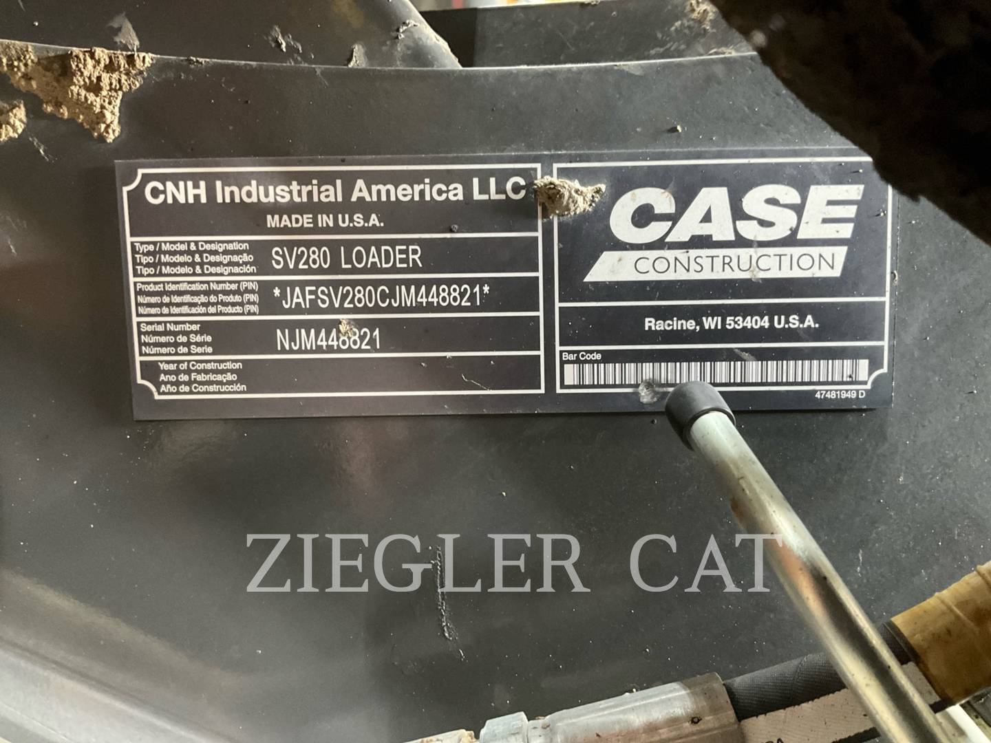 Case/New Holland SV280, Skid Steer Loader, 2337 hours, S/N: NJM448821, 2019 - Image 6