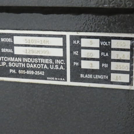 Scotchman #F1-5109-14M, 51 ton hydraulic ironworker punch, brake, shear, 5 HP, 460 V., 3 phase - Image 2