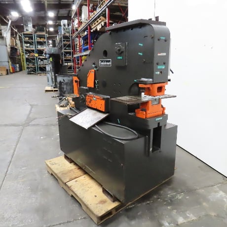 Scotchman #F1-5109-14M, 51 ton hydraulic ironworker punch, brake, shear, 5 HP, 460 V., 3 phase - Image 4