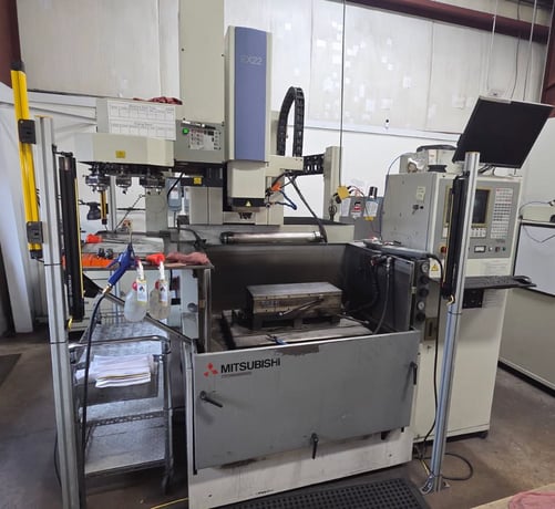 Mitsubishi #EX22, CNC ram type Electrical Discharge Machine, 37" x26" x13.5" tank, 20" X, 16" Y, 13.8" Z - Image 1
