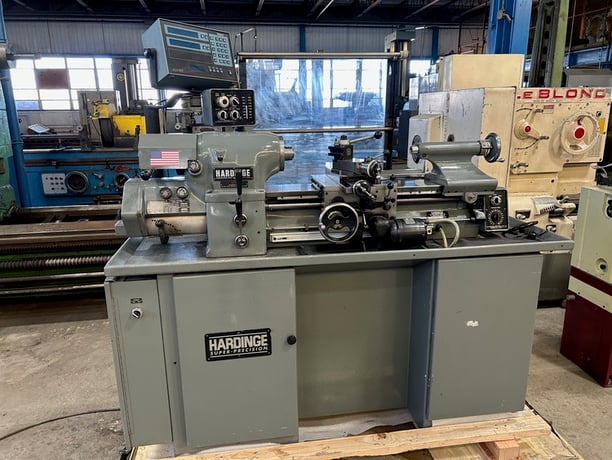 11" x 18" Hardinge #HLVH-EM, super precision toolroom lathe, 6" swing over cross slide, 2-Axis digital read - Image 1