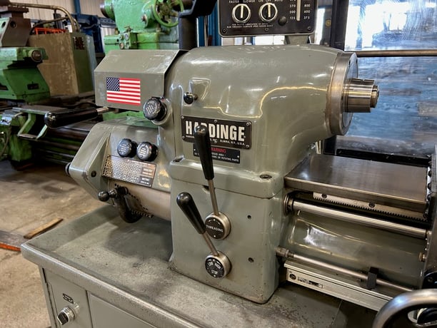 11" x 18" Hardinge #HLVH-EM, super precision toolroom lathe, 6" swing over cross slide, 2-Axis digital read - Image 3